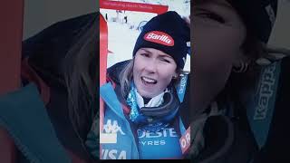 Mikaela Shiffrin Interview Slalom Gurgl 2024 [upl. by Tranquada676]