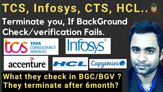 TCS Infosys CTS Wipro BGVBGC Process  How does BGV works  What happens if BGV fails [upl. by Emmaline539]