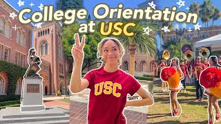 College Orientation VLOG  USC Freshman Year 💛❤️✌🏽 [upl. by Aicirtak]