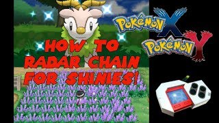 Poké Radar Tutorial Beginner Shiny Hunting Guide  Pokémon X and Y [upl. by Rinee]