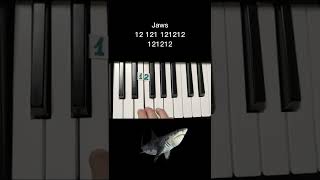 Jaws theme on piano 🎹 tutorial [upl. by Uolymme]