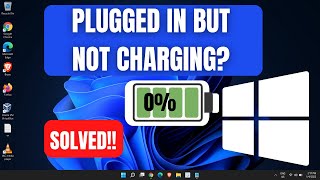 Fix Laptop Battery Not Charging  Plugged in Not Charging Windows 1011 [upl. by Aurie]