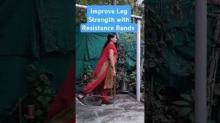 Leg Strength Exercises with Resistance Bands legstrengthworkoutstrengthtrainingresistancebands [upl. by Melburn318]