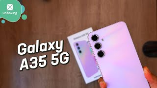 Samsung Galaxy A35 5G  Unboxing en español [upl. by Langham]