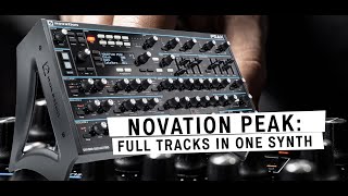 NOVATION PEAK amp SQ1  TECHNO SEQUENCE  riemannkollektioncom [upl. by Akinam]