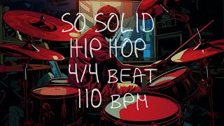 44 Drum Beat  110 BPM  HIP HOP SO SOLID [upl. by Ahsauqram]