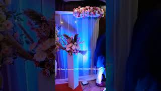 Wedding Background Decortions setup wedding party themepartydecor ceremonyring themeparty [upl. by Cohe]