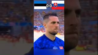 Estonia VS Slovakia National League 2024 football Group I all goals and highlights shorts macth [upl. by Autrey]