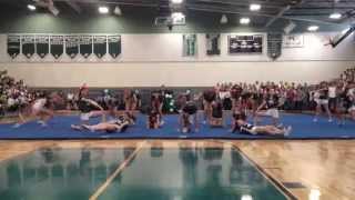 Duxbury High School Varsity Cheer Pep Rally Fall 2014 [upl. by Limaj]