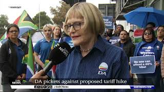 DA pickets against proposed tariff hike [upl. by Noizneb984]