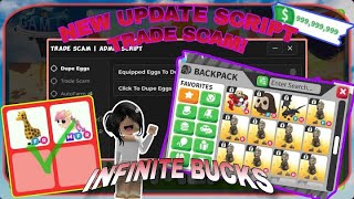 NEW Adopt me script 2024 Tradescam Dupe Eggs Dupe Pets Autofarm Unlimited money etc [upl. by Aciraa]