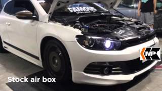 Vw scirocco 20 tsi tuned intake system on dyno [upl. by Michel]