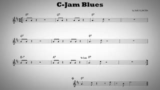 C Jam blues  Play along  Bb instruments [upl. by Leasia]