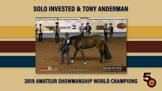 AQHA World Show Memories Solo Invested amp Tony Anderman [upl. by Faxan]