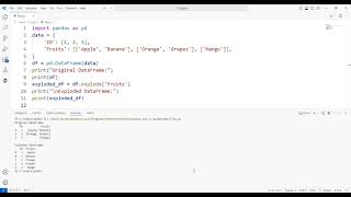 pandasDataFrameexplode [upl. by Aldora60]