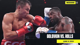 FULL FIGHT  Gennadiy quotGGGquot Golovkin vs Steve Rolls DAZN REWIND [upl. by Doersten]