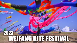 Chinas Weifang Kite Festival 2023 潍坊什么都能上天？ [upl. by Olpe]