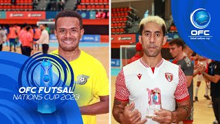 OFC Futsal Nations Cup 2023  Player of the Match Interviews  Solomon Islands and Tahiti [upl. by Airolg]