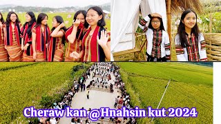 Champhai Phai phei ah Cheraw an kan e Hnahsin kut 2024 [upl. by Natasha]