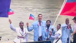 Haiti Olympics Opening Ceremony France 2024 [upl. by Sloane]