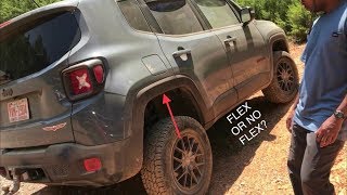 Lifted Jeep Renegade Trailhawk 3 Wheeling at Uwharrie [upl. by Euqinoj]