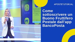 Come sottoscrivere i buoni postali con l’App Bancoposta [upl. by Olmstead]