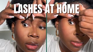 How to apply False Lashes UNDER your lashes  FALSE LASH HACK Minksbyv [upl. by Assirak]