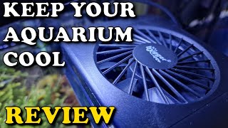 KEEP YOUR AQURIUM COOL  hygger Aquarium Chiller Fan REVIEW [upl. by Eldred]