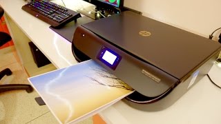 HP DeskJet 4535 all in one wireless printer review unboxing setup and print quality test [upl. by Linskey]