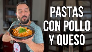 ¡¿Pastas con Pollo y Queso en minutos  Receta Fácil [upl. by Raddie692]