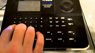 Alesis SR16 Easily set Tempo by tapping [upl. by Enilorak]