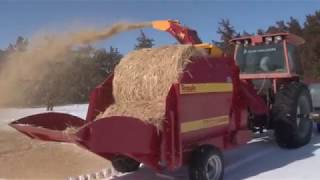 Teagle Tomahawk Bale Processor In Action [upl. by Armilda]