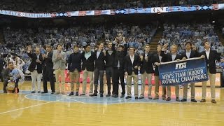 UNC Mens Tennis Recognized in Smith Center [upl. by Nicholl318]