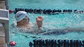 Bolles swimmer qualifies for US Swimming Olympic Trials by 001 seconds [upl. by Samira]