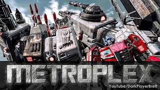 Transformers Fall of Cybertron  All Metroplex Scenes 2K 60FPS [upl. by Nilyam]