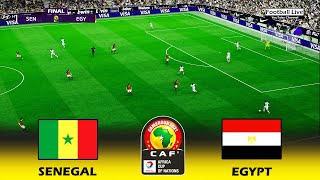 SENEGAL vs EGYPT Final  Africa Cup of Nations 2022  Salah vs Mane  PES 2021 [upl. by Trow]