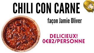 ⭐CHILI CON CARNE⭐ une recette façon Jamie Oliver Recette rapide et économique mangez des haricots [upl. by Bible]