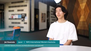 Jiel talks about studying animation and game art at TAFE International Western Australia [upl. by Atrice]