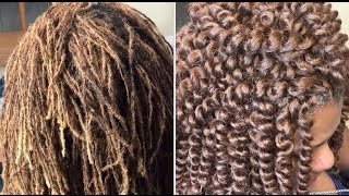 41 CROCHET BRAID OVER SISTERLOCKS [upl. by Cthrine693]