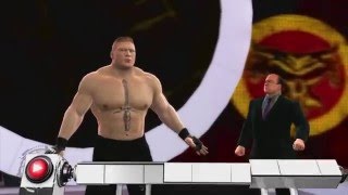 WWE 2K16 PS3  Brock Lesnars Entrance with Paul Heyman [upl. by Riane]