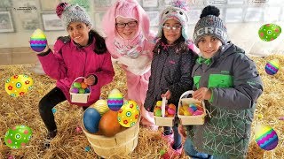 Huge Easter Egg Hunt Surprise Toys Challenge for kids outdoor fun [upl. by Eirffej]