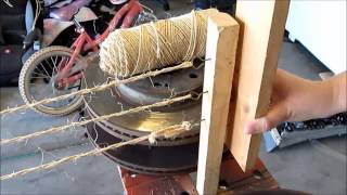 How to make a simple Rope Making machine [upl. by Lissak]