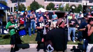 Bagpipers play Amazing Grace at Michigan State vs Notre Dame game [upl. by Dunc223]