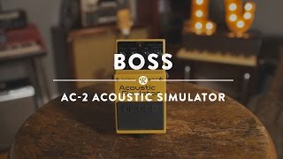 Boss AC2 Acoustic Simulator  Reverb Demo Video [upl. by Herm]