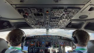 Transavia 737 Cockpit landing Malaga [upl. by Roee]