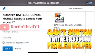 HOW TO LOGOUT TWITTER ACCOUNT IOS IN PUBGBGMI 🤔🤔CANT NOT SWITCH TWITTER ACCOUNT 💯 WORKING TRICK✅ [upl. by Landri350]