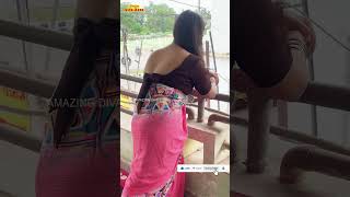 Latest Saree Back Pose  Saree Back  Backless Blouse  Saree Fashion saree [upl. by Arleyne]