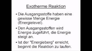 Exotherme Reaktion [upl. by Arikahc]