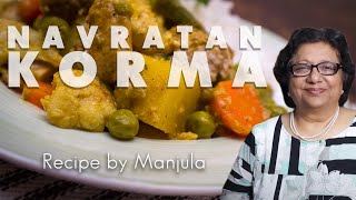 Navratan Korma  Navratan Korma Recipe  Vegetable Korma by Manjula [upl. by Amadeo434]