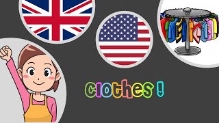 Anglais  Clothes in English Vocabulary [upl. by Niamart]